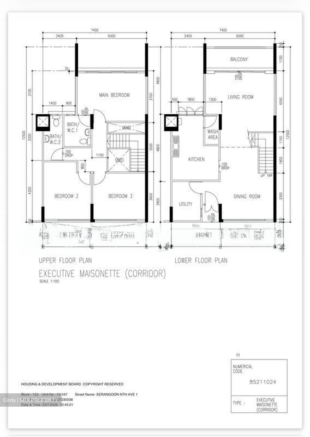 Blk 123 Serangoon North Avenue 1 (Serangoon), HDB Executive #593680491